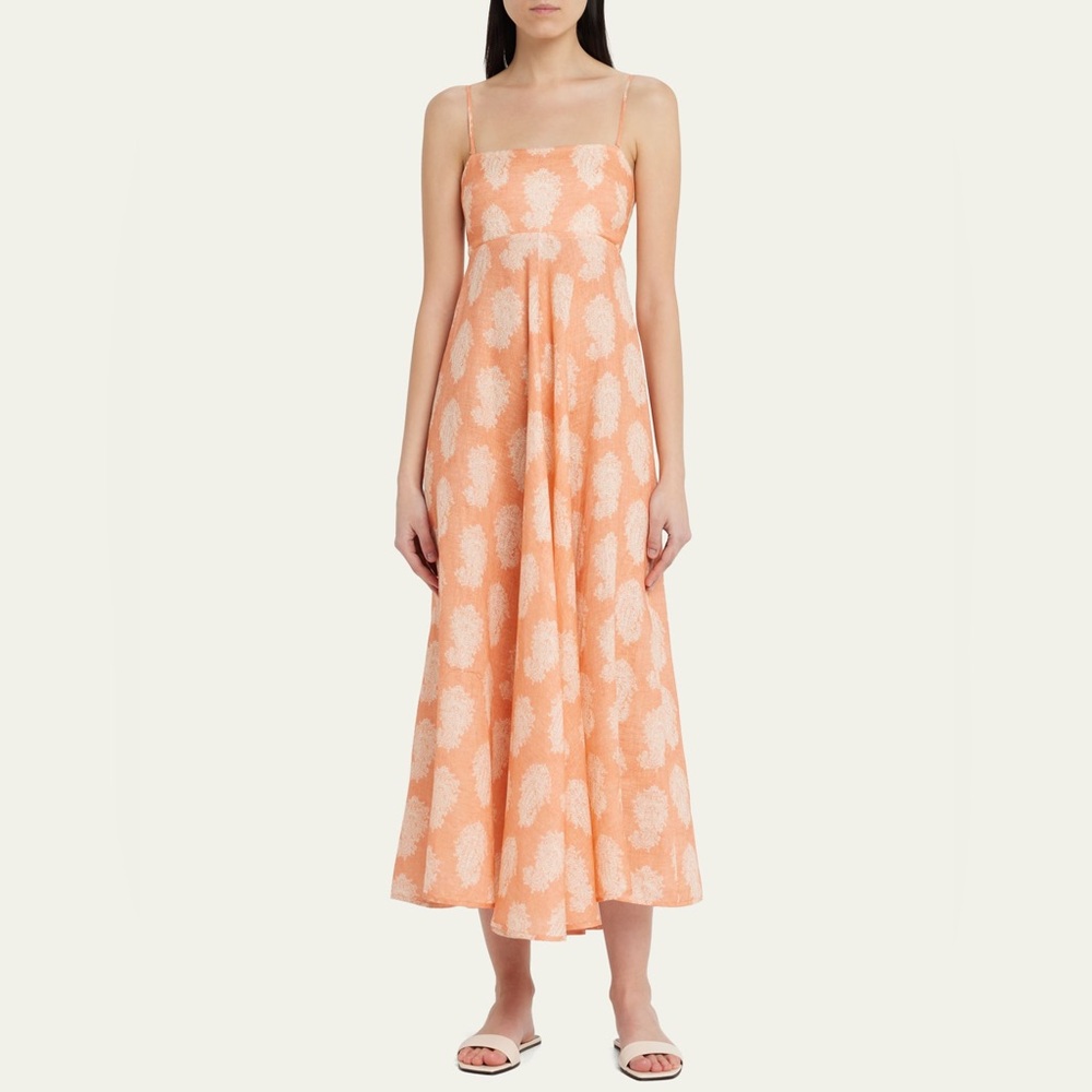 ZIMMERMANN
Devi Bandeau Coral Paisley Midi Dress - Picture 5 of 16